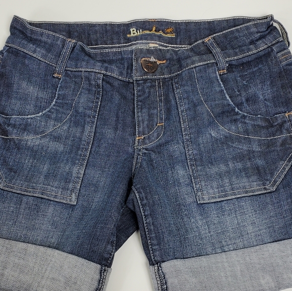 Malibu folded hem 7" jean shorts size 27 - Picture 2 of 11